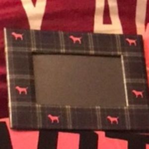 VS PINK PLAID PHOTO FRAME